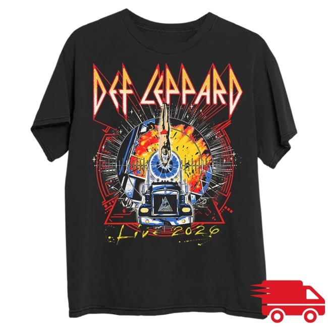 Official Def Leppard Merch Sheffield, UK 2026 Event Tee