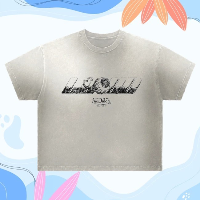 Official Lloud X Von Dutch Hollywood Eyeball Tee (Grey)