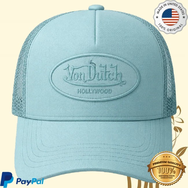 Official Lloud X Von Dutch Hollywood Classic Trucker Hat (Aqua)