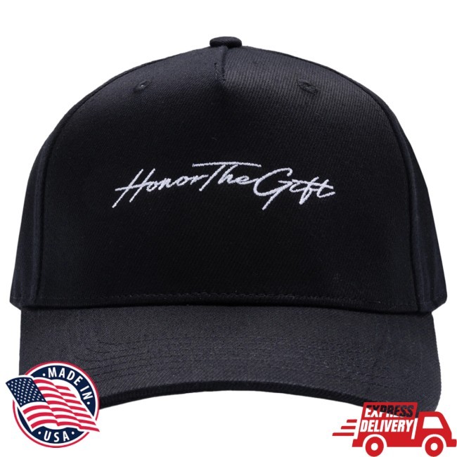Official Honor The Gift Merch Script Hat - Bone