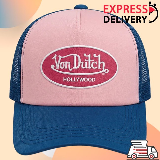 Official Lloud X Von Dutch Hollywood Classic Trucker Hat (Pink)
