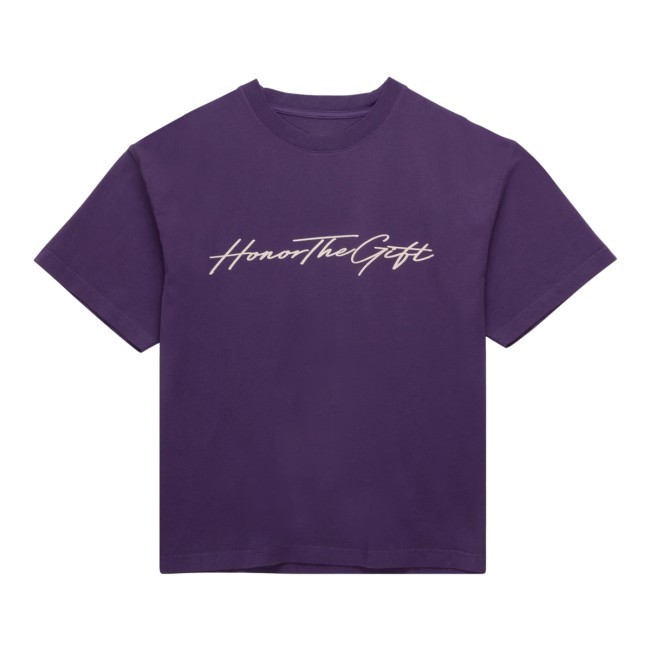 Official Honor The Gift Merch Script Tee - Purple